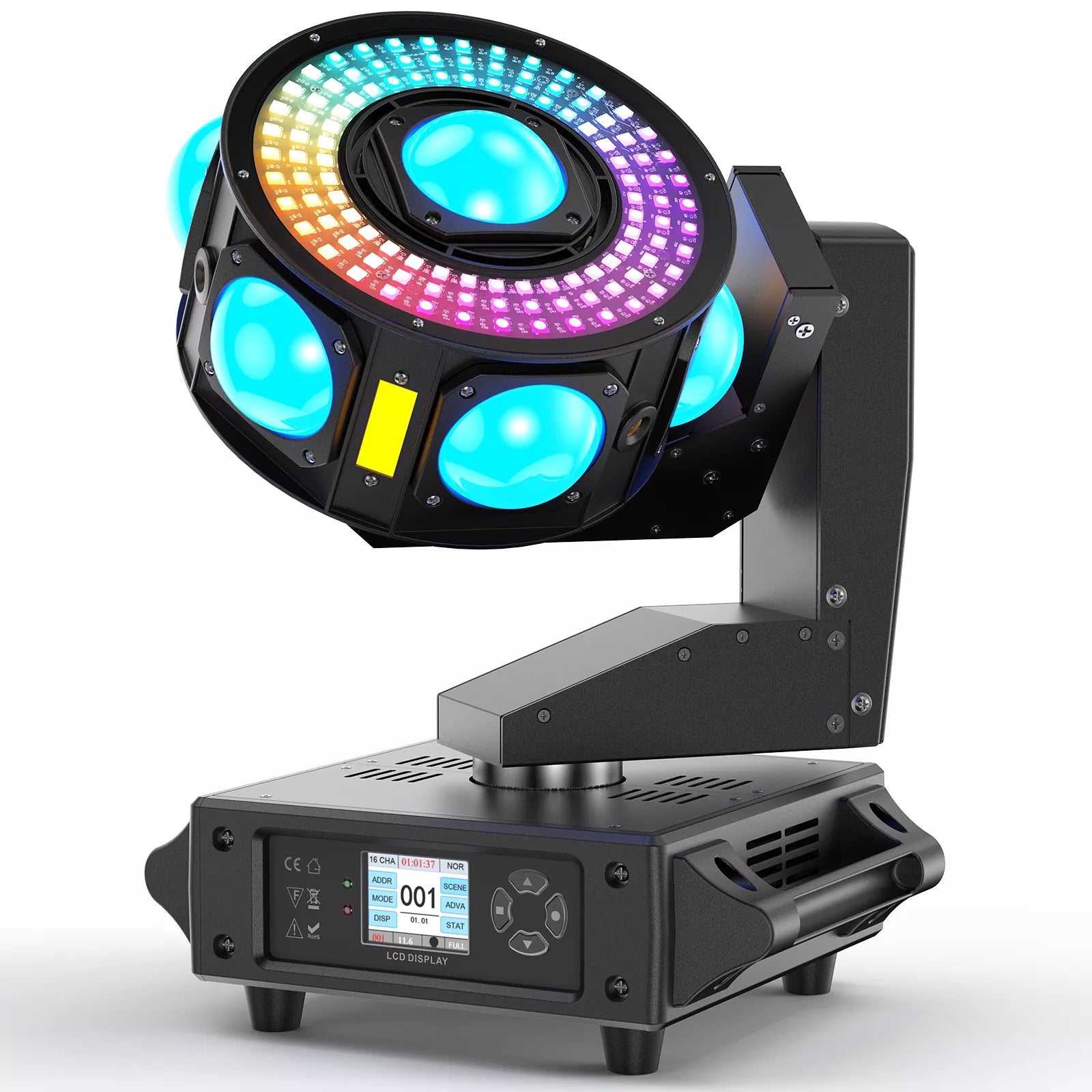 160W 4-in-1 Moving Head Light - E15
