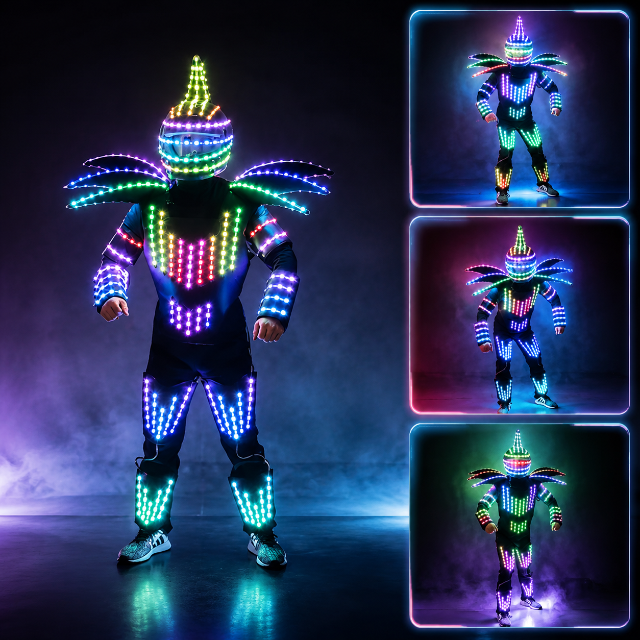 KTVLIGHTS Smart Pixel LED Robot Kit for DIY Costume & Events-M49