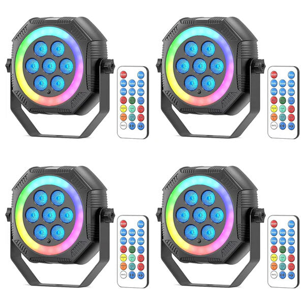 Battery-powered mini RGB LED PAR light - P48