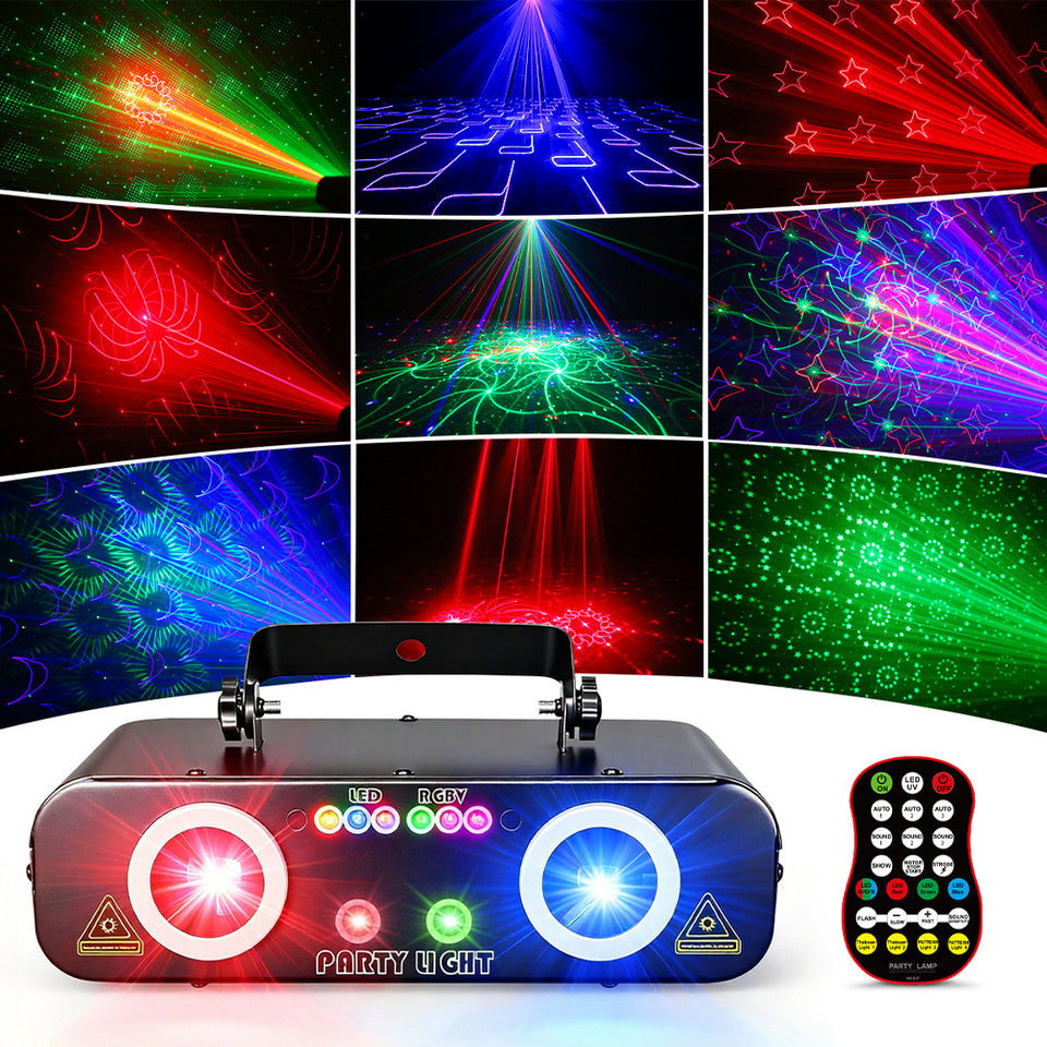 5-in-1 RGBUV Laser Light Show Projector-B48