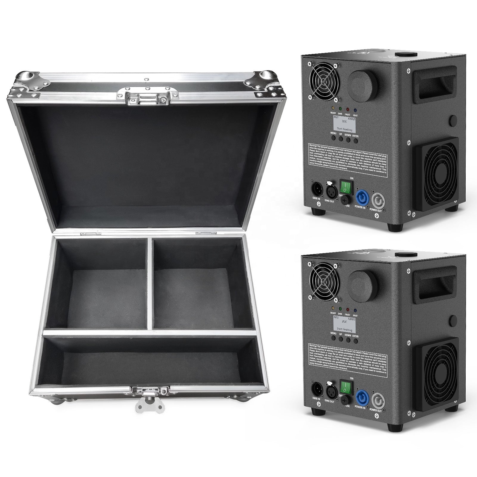 800W Cold Spark Machine with Flight Case - H2