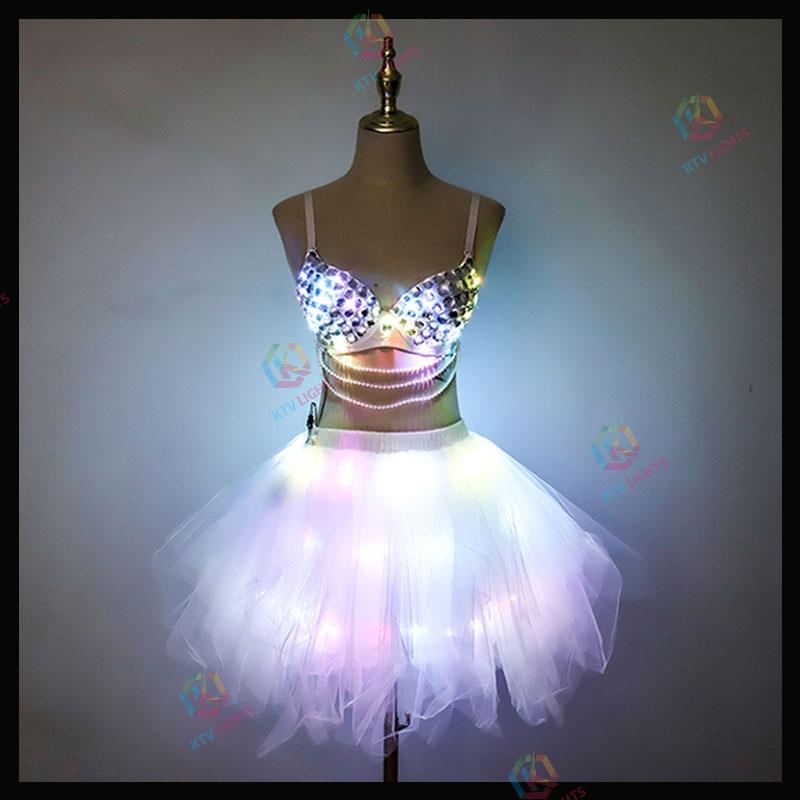 New LED bra tutu-M36