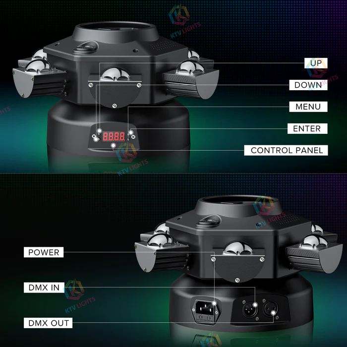 150W six-arm bee eye stage light-E3