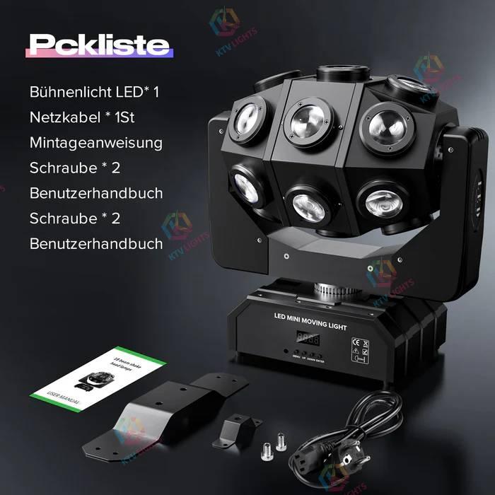 180W RGBW moving head beam light-E33
