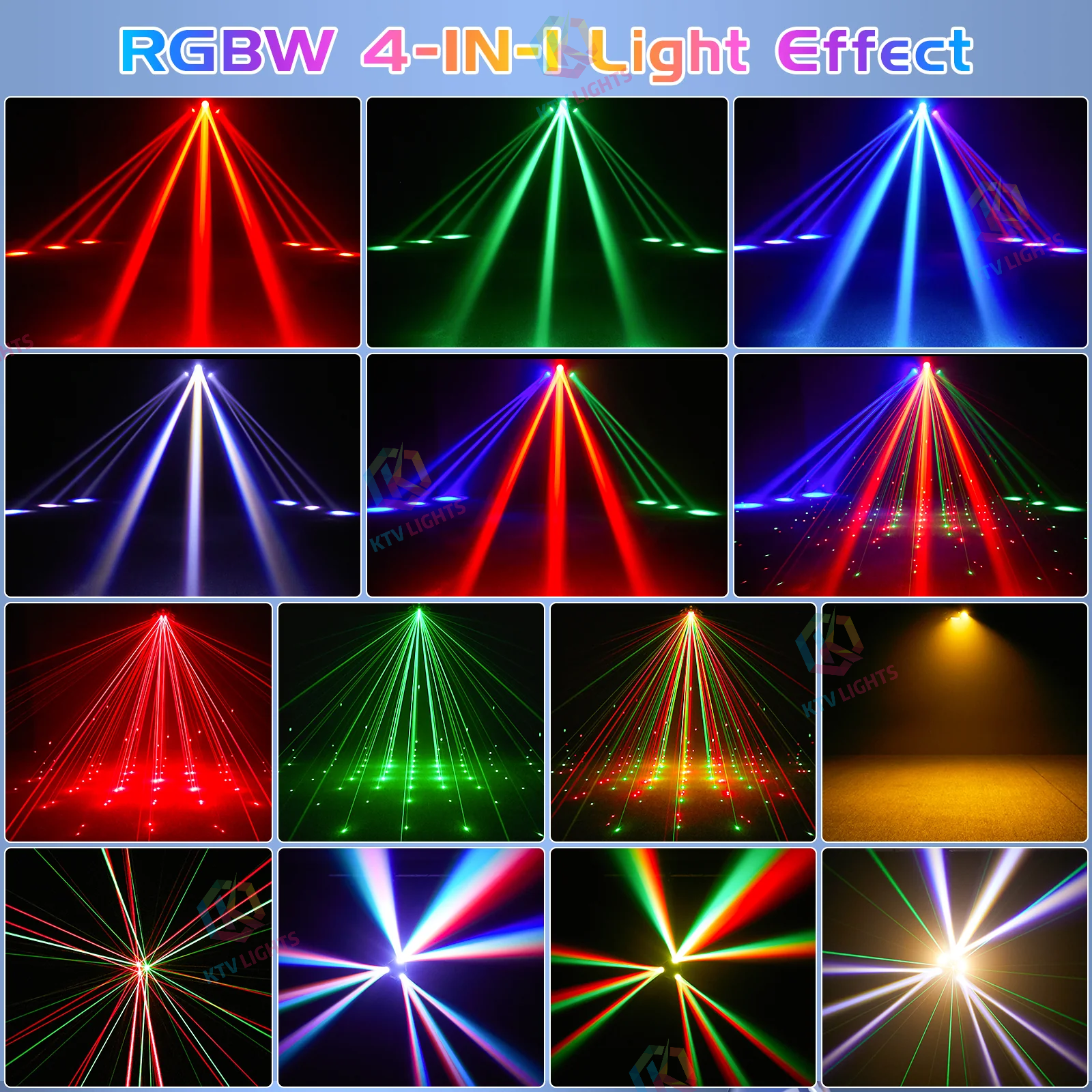 120W RGBW 4-in-1 LED Moving Head Light -E37