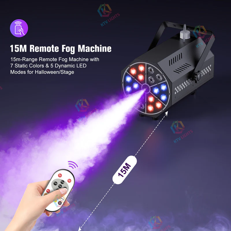 500W 18 LED RGB Halloween Fog Machine-Y2