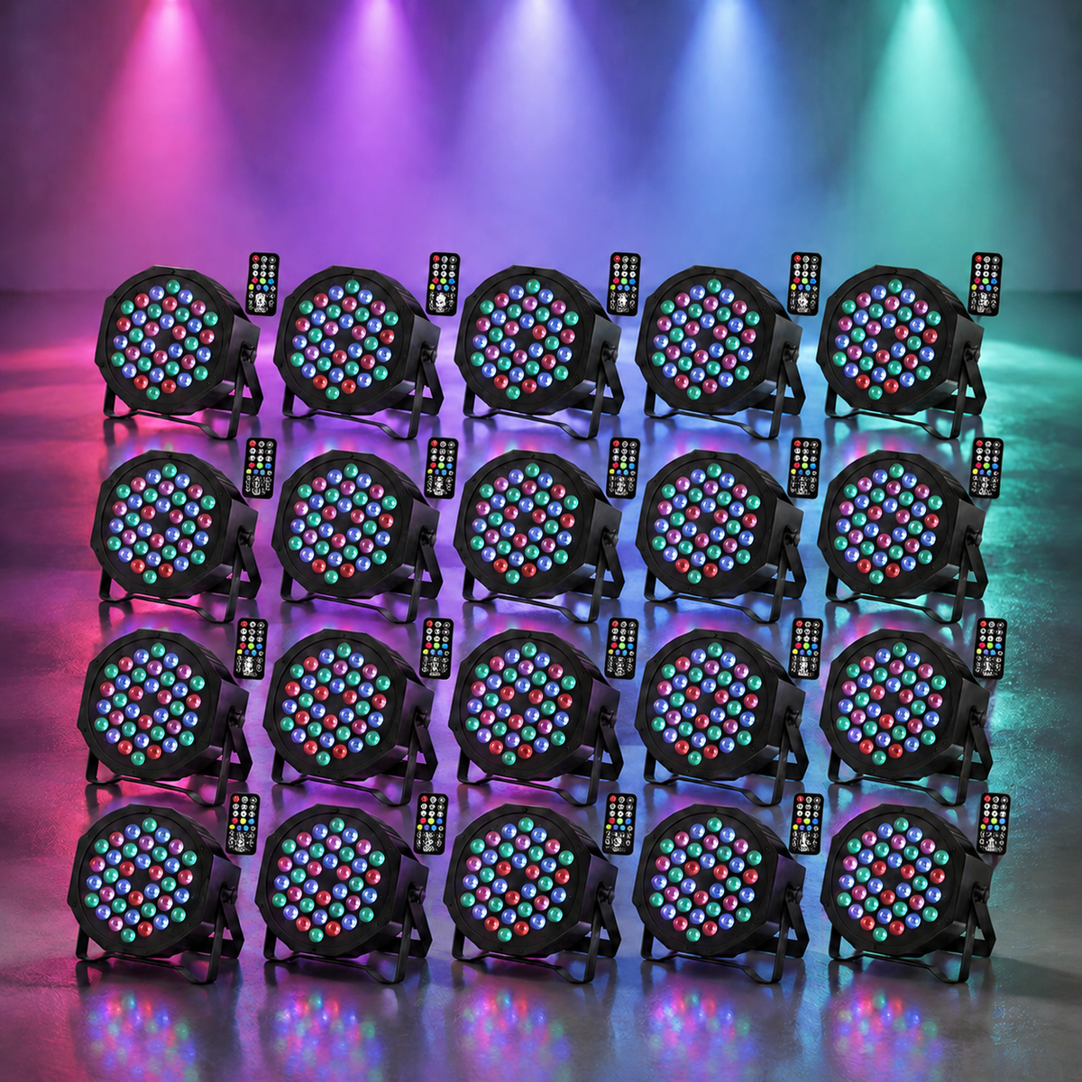KTVLIGHTS 72W RGB Rechargeable LED PAR Light-P10