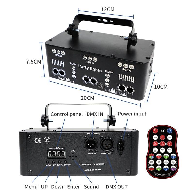 New 21-hole full-color scanning laser lamp - Ktvlights
