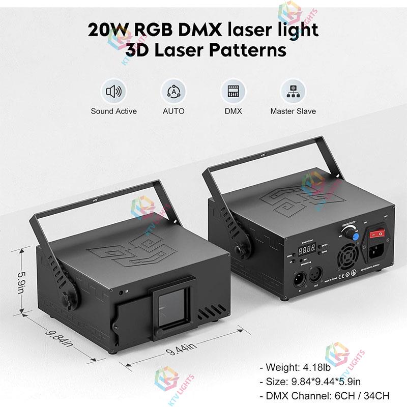 3D Animation Stage Lights RGB Laser Lights-A35