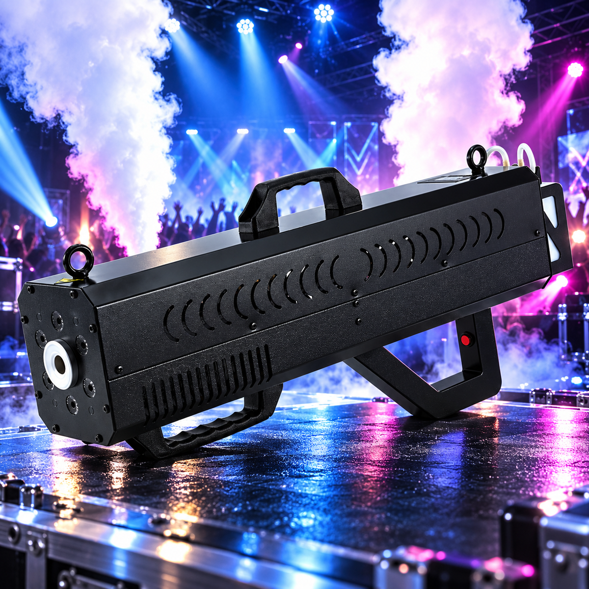 KTVLIGHTS 1500W RGB LED Handheld Fog Gun for DJ & Stage-Y21