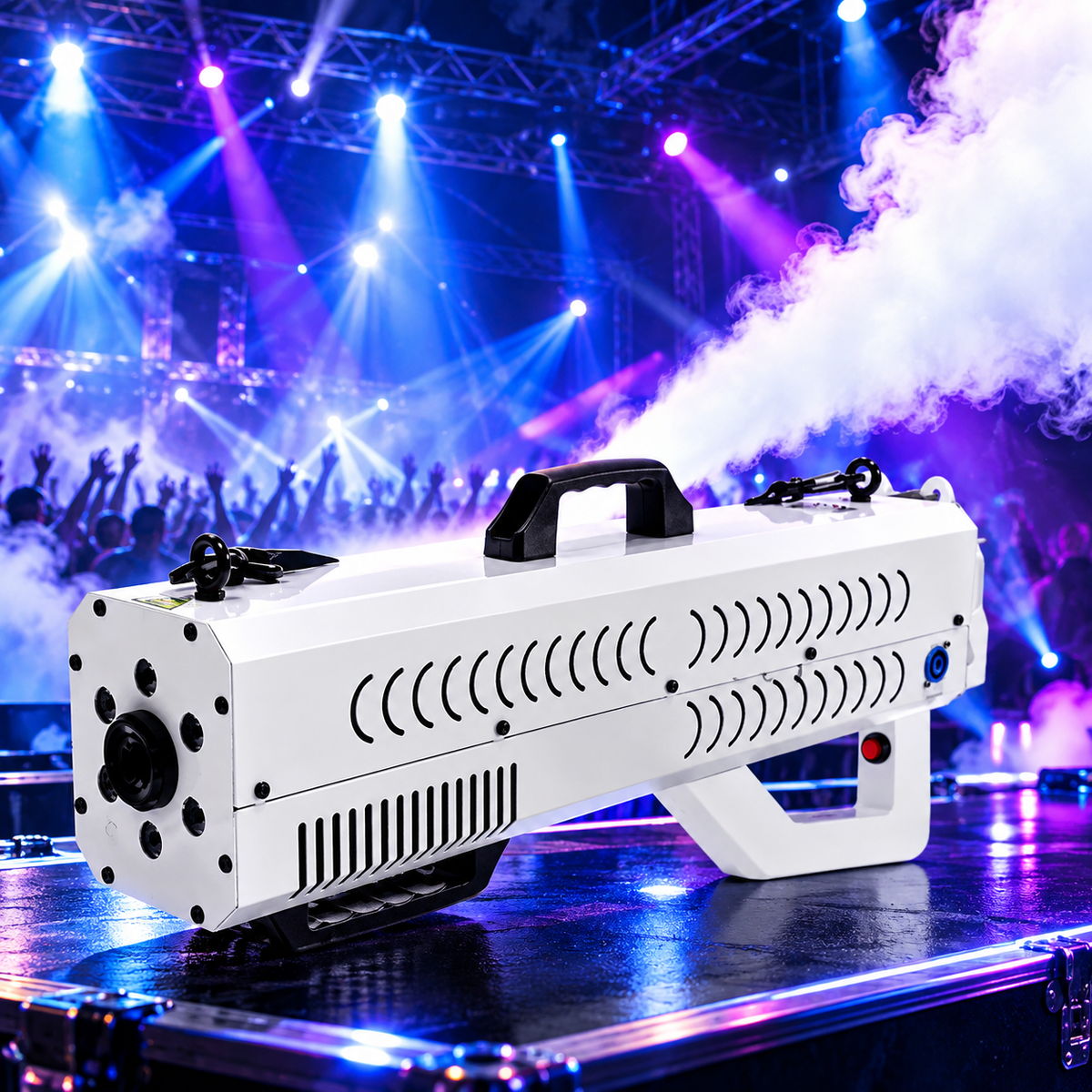 KTVLIGHTS 1500W RGB LED Handheld Fog Gun for DJ & Stage-Y21