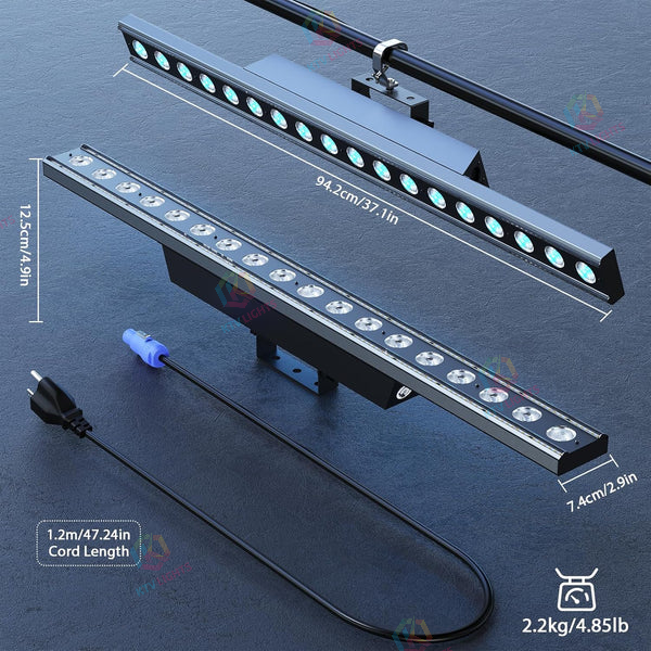 120W RGBW 18LED Wall Washer Light Bar-X16