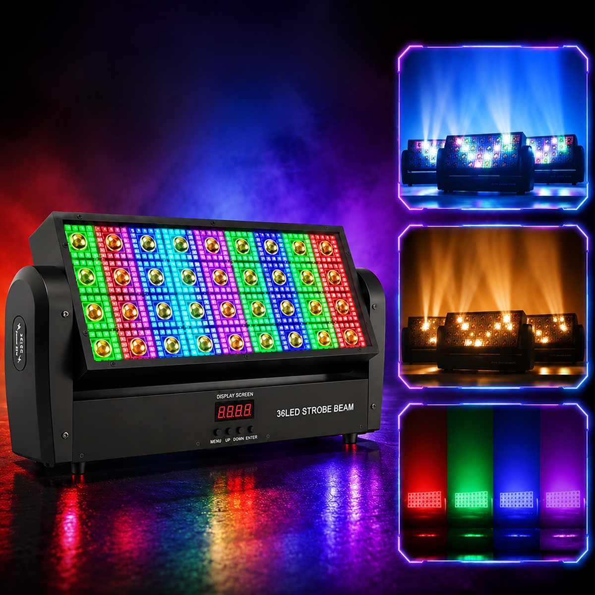 KTVLIGHTS 220W LED Strobe Moving Head DJ Stage Light Wall Washer-E67
