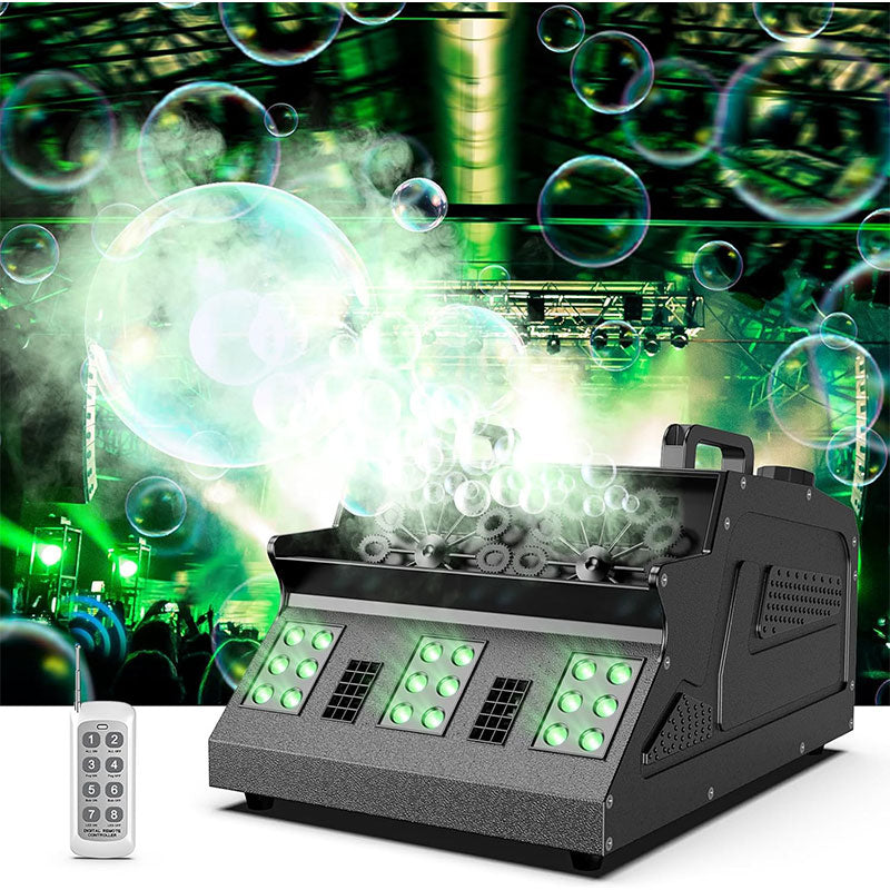 1500W LED RGB Smoke Bubble Machine with Remote Control-Y5