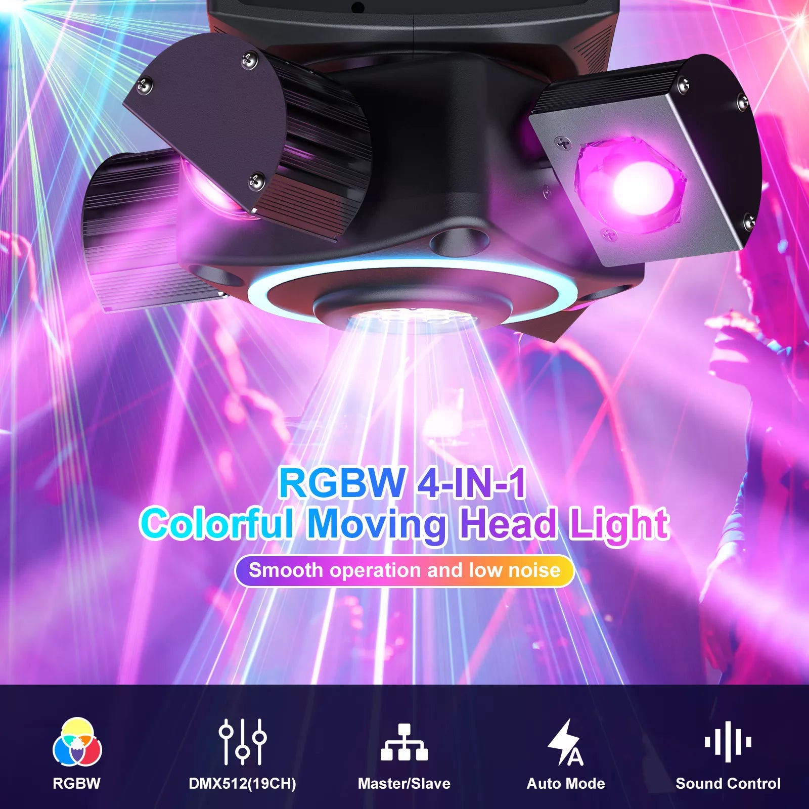 4 in 1 four arm moving head light-E12
