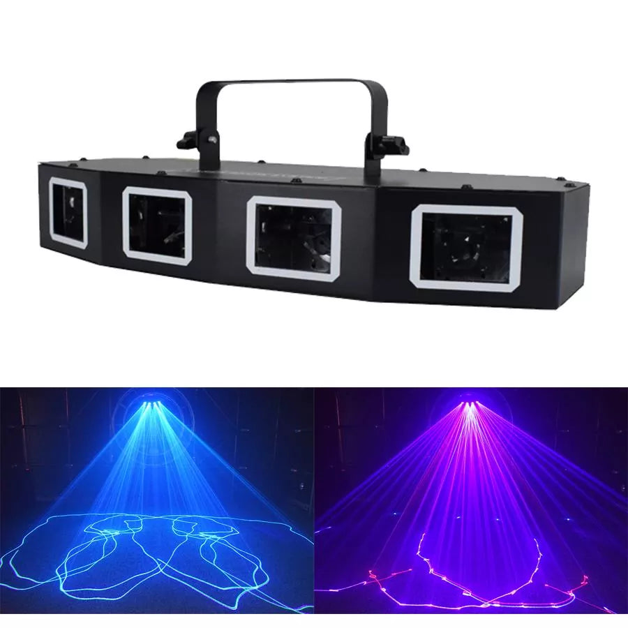 6-hole RGB scanning laser light DMX stage light-B26