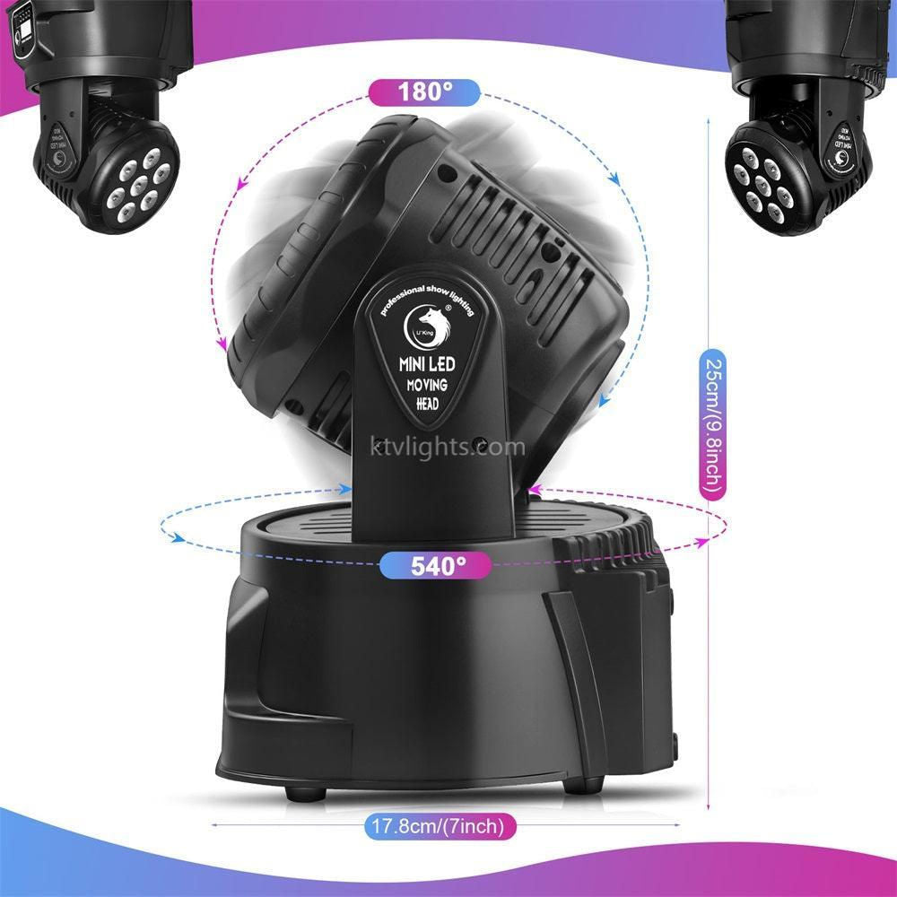 7 LED 70W RGBW Moving Beam Light-E6
