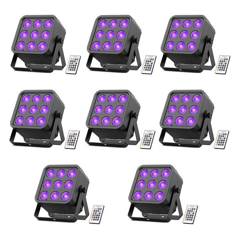 54W DMX 6 in 1 RGBWA UV Rechargeable Stage Light-P25