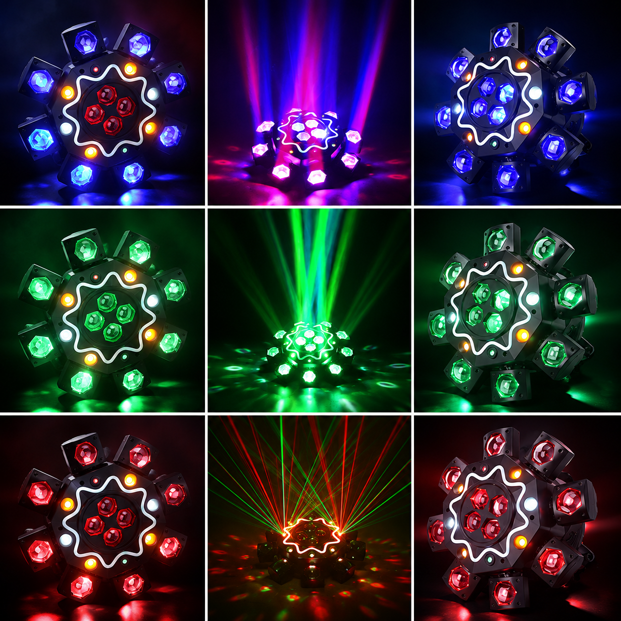 Bee Eye 8 Arm Moving Head Stage Light DJ KTV Party Light-E81