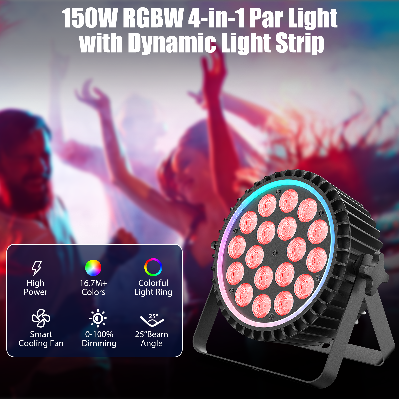 18X8W RGBW 4in1 Par Light-P8