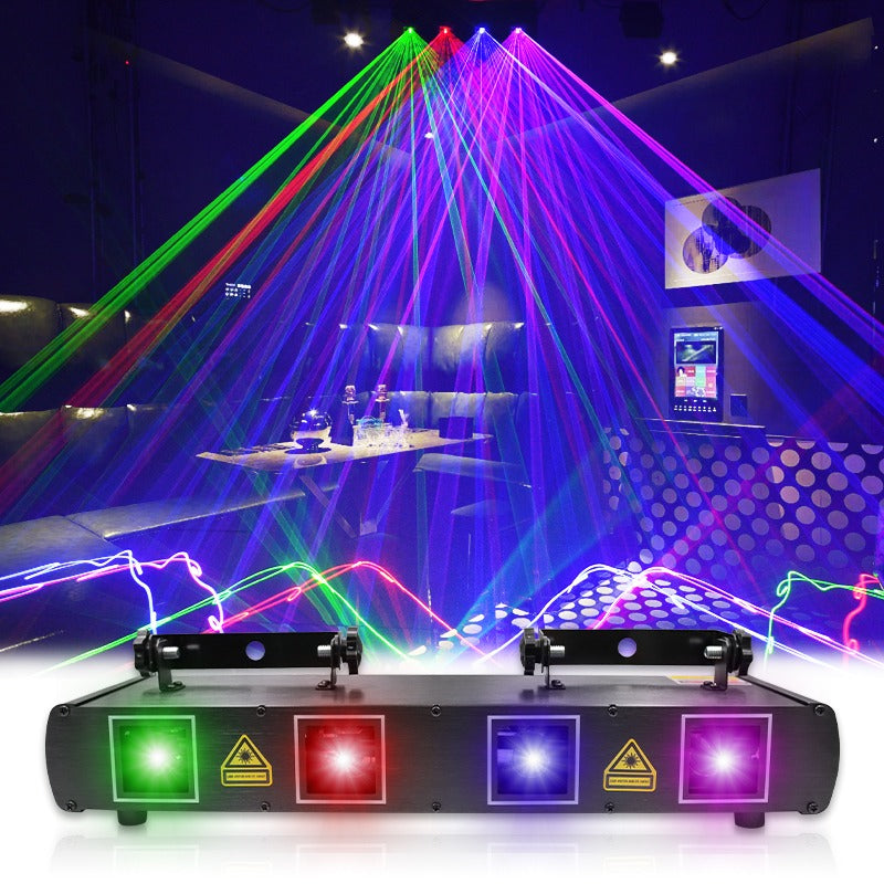 Four-hole full-color line scanning laser light-B18