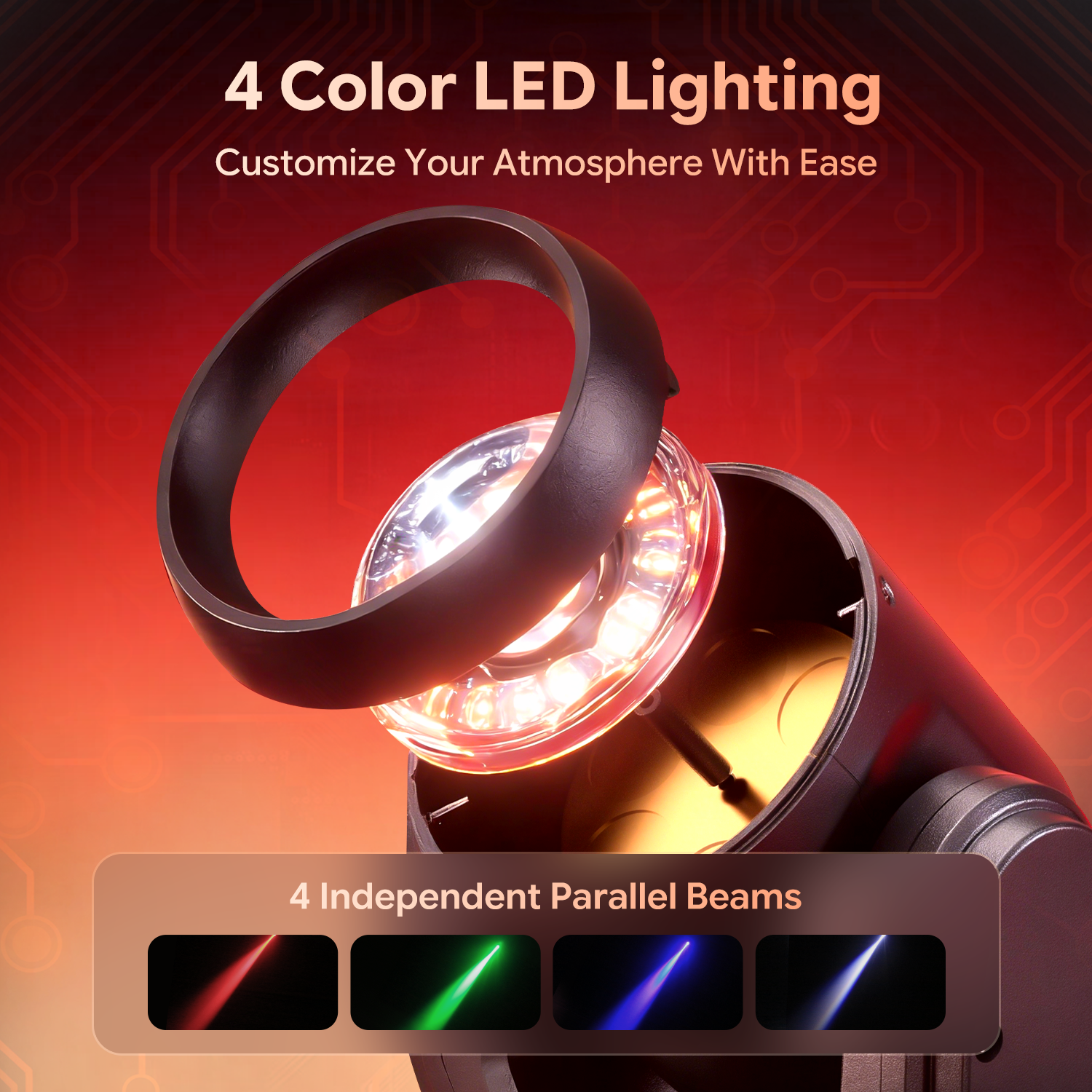 Mini RGBW LED Moving Head Light-E72