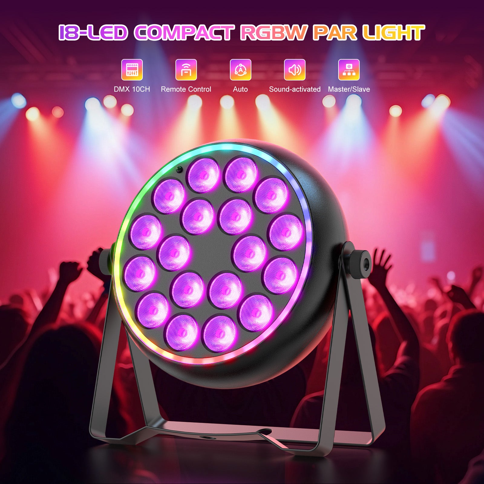 RGBW 18x4W 4in1 LED wash par light-P20