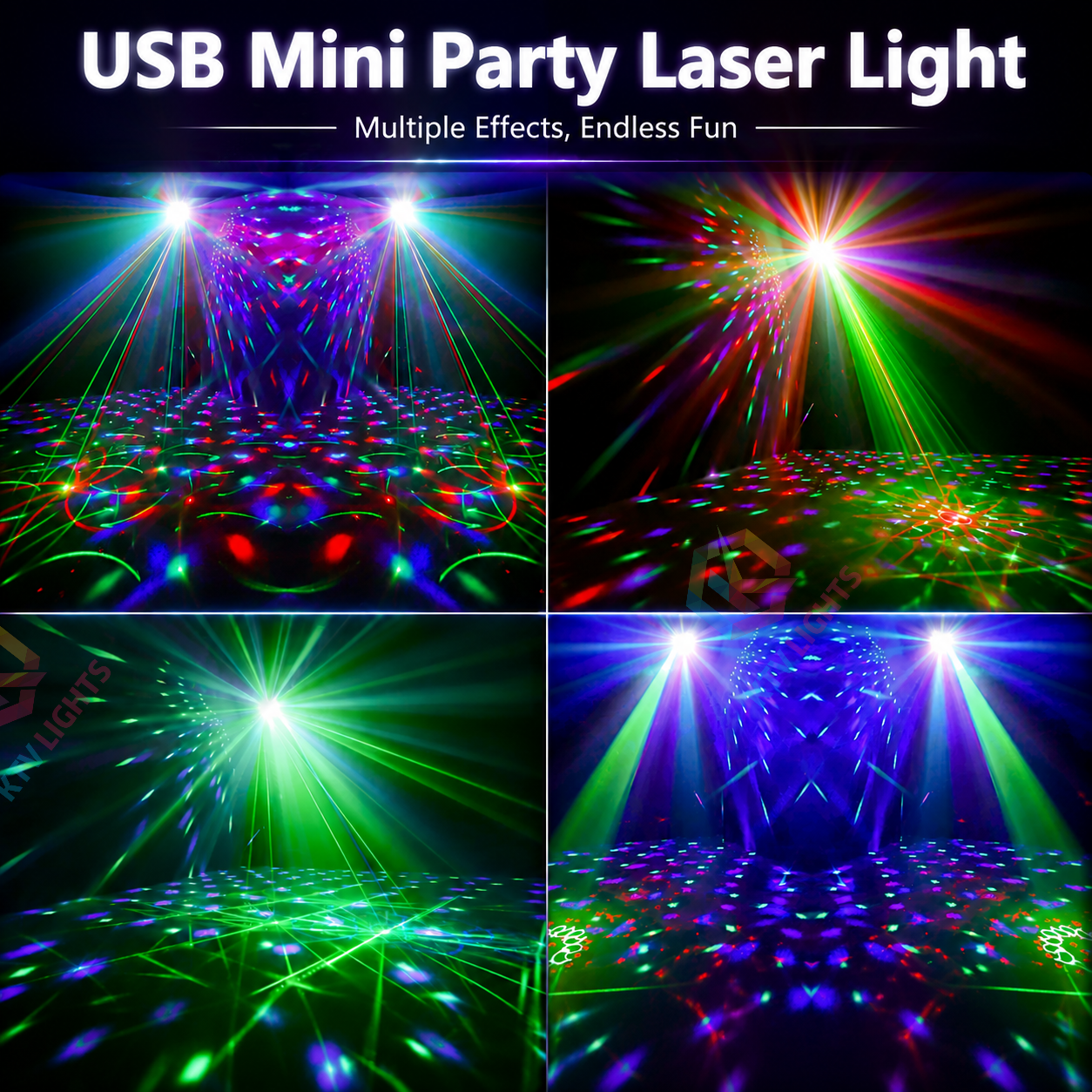 KTVLIGHTS USB Mini Party Laser Light-C16