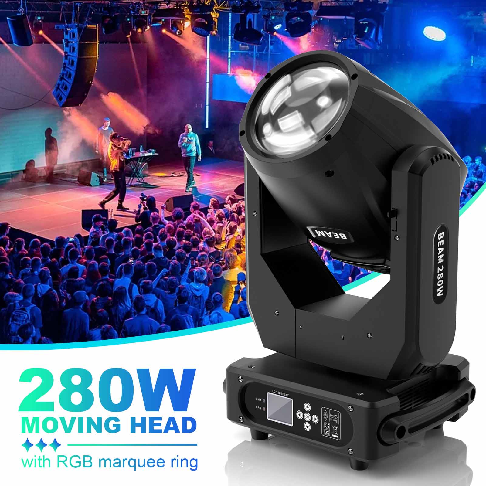 280W 10R High Quality Stage Moving Head Light-P40