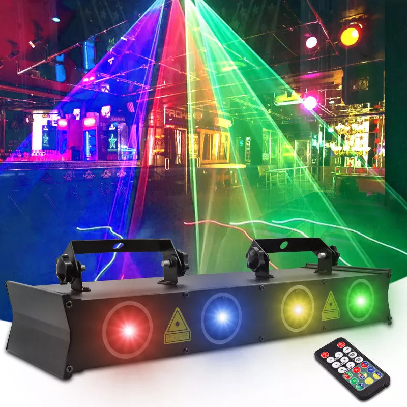 New four-hole scanning laser light with remote control-B43