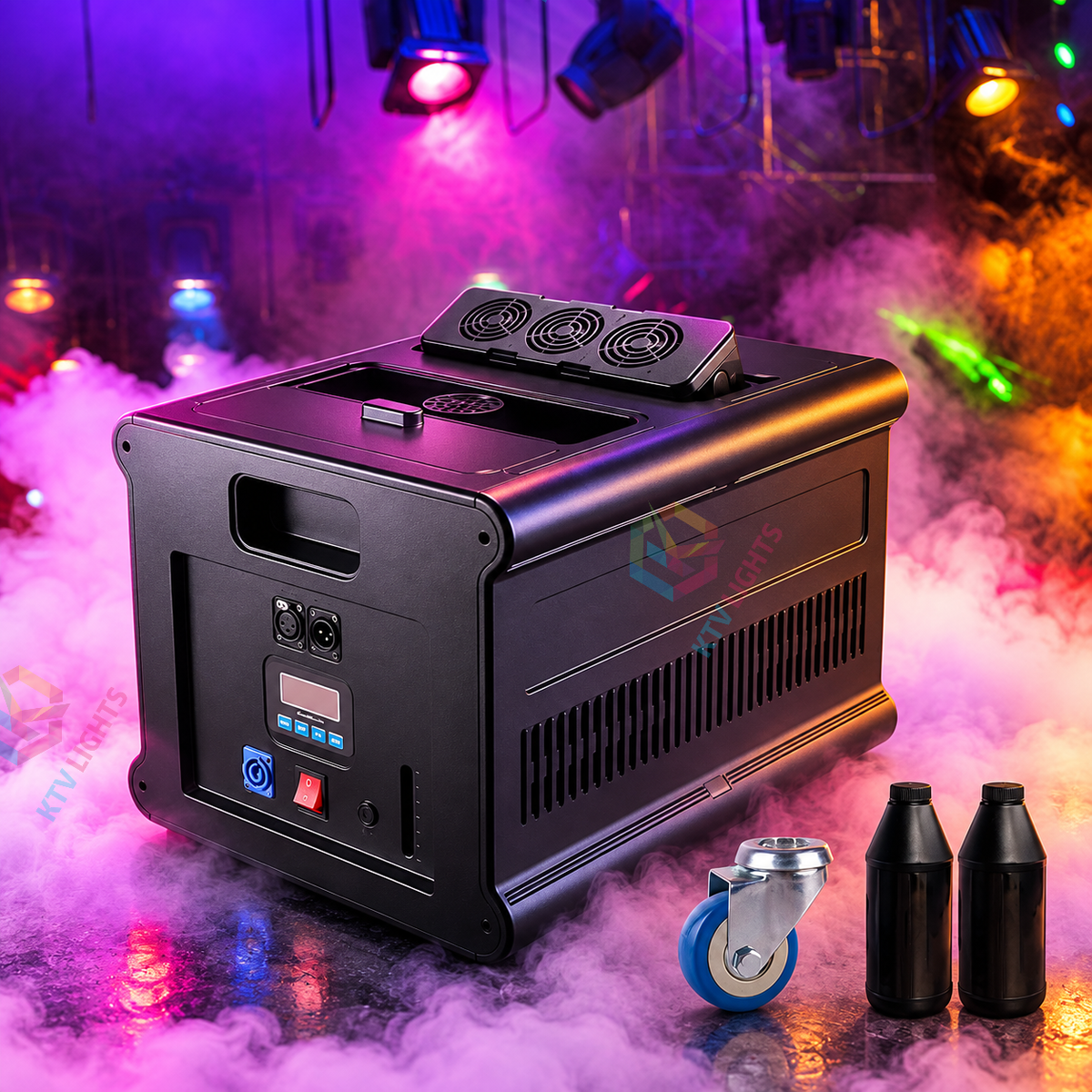 KTVLIGHTS 600W/900W Single/Dual-Nozzle Stage Fog Machine-Y19