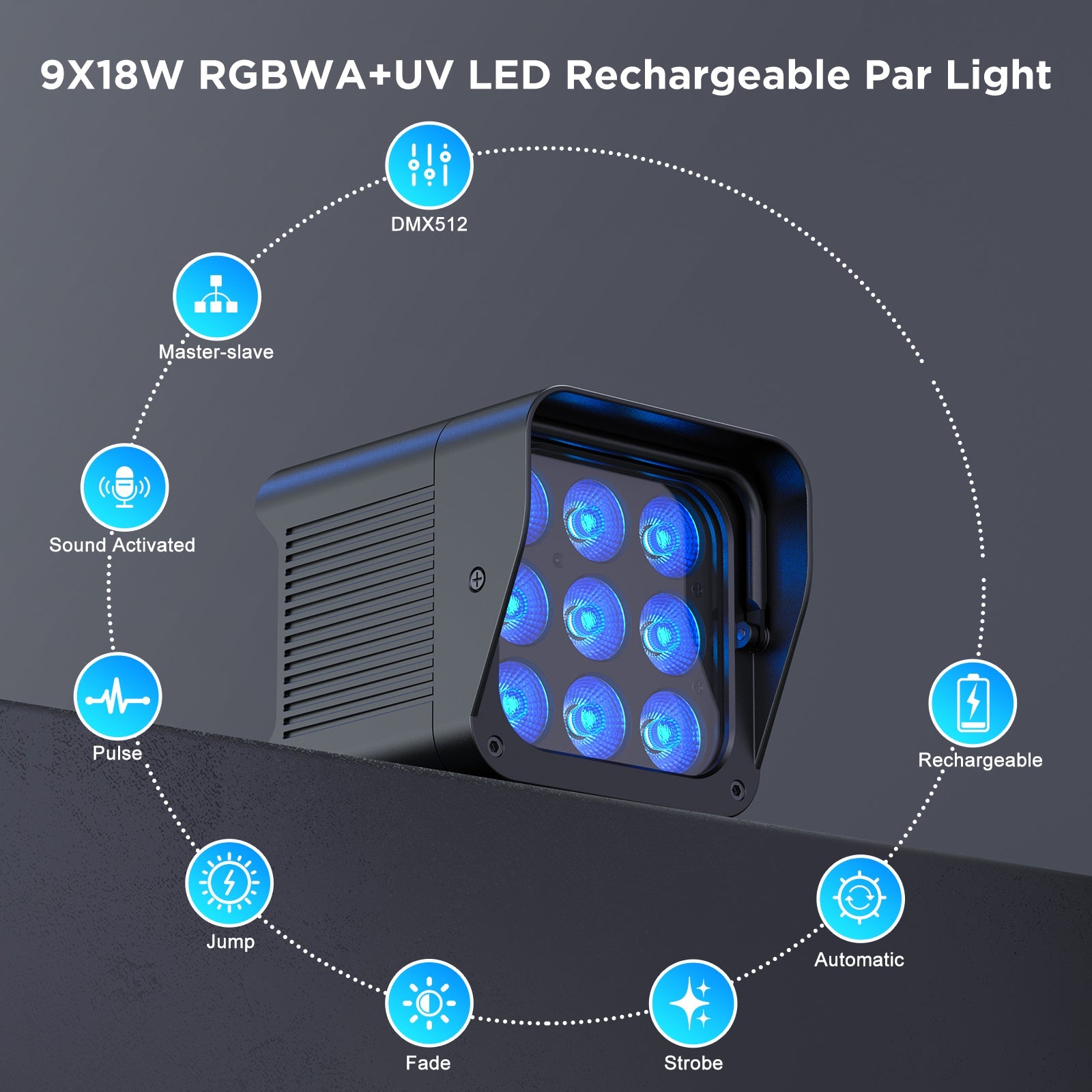 9X18W RGBW+UV APP waterproof par light-P6