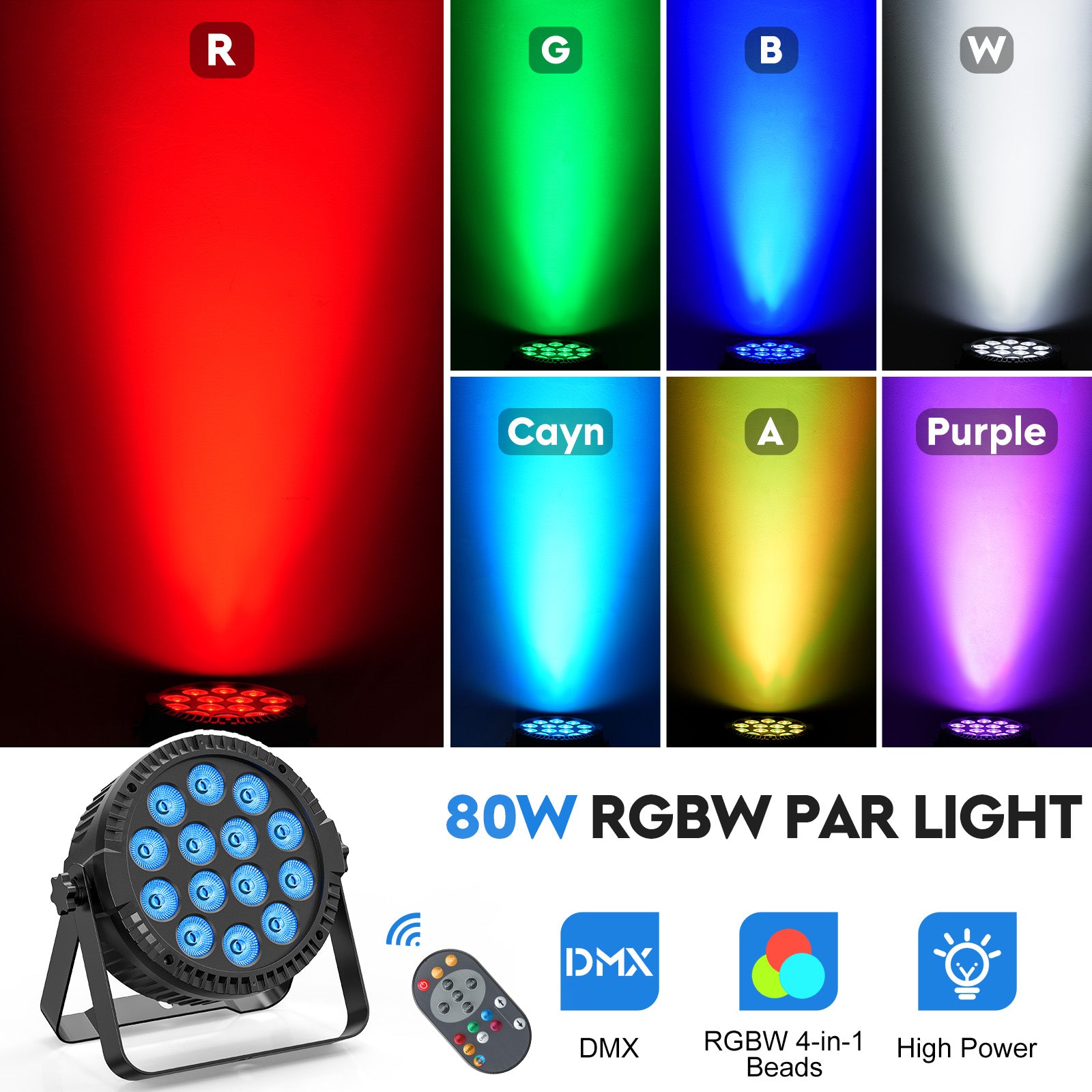 80w LED stage Pars lighting effects equipment-P2