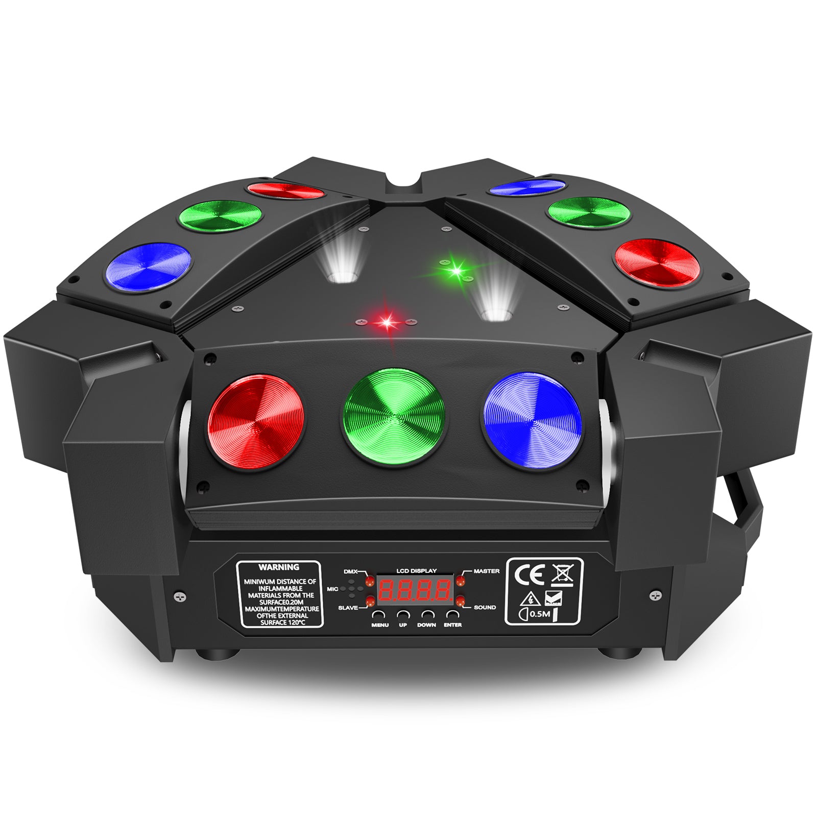 4-in-1 RGB Spider Moving Head Light-E26