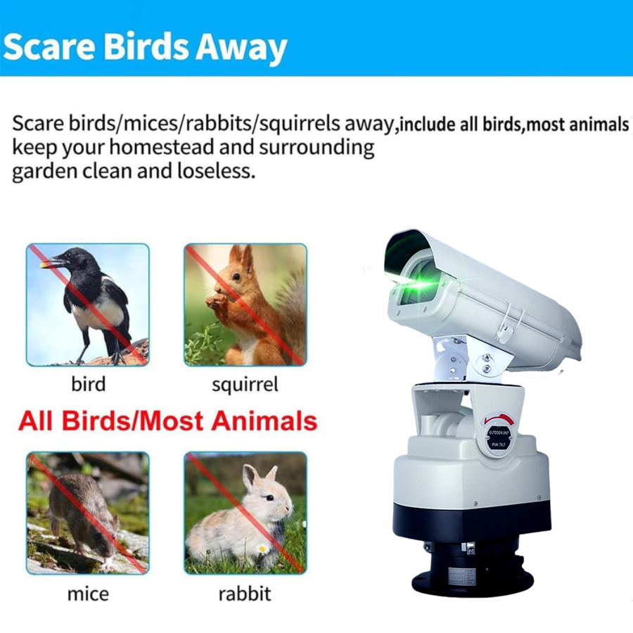 Programmable Professional Outdoor Bird Repellent Light & Animal Repellent Laser Light - B19