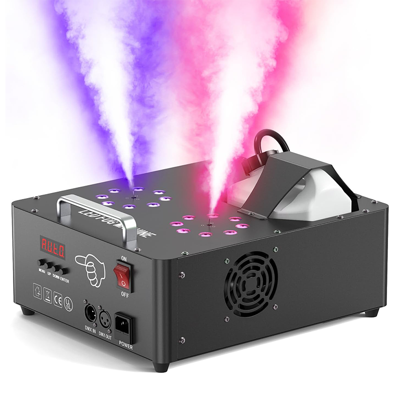 2000W Dual-Tube Adjustable LED RGB Smoke Machine-Y11