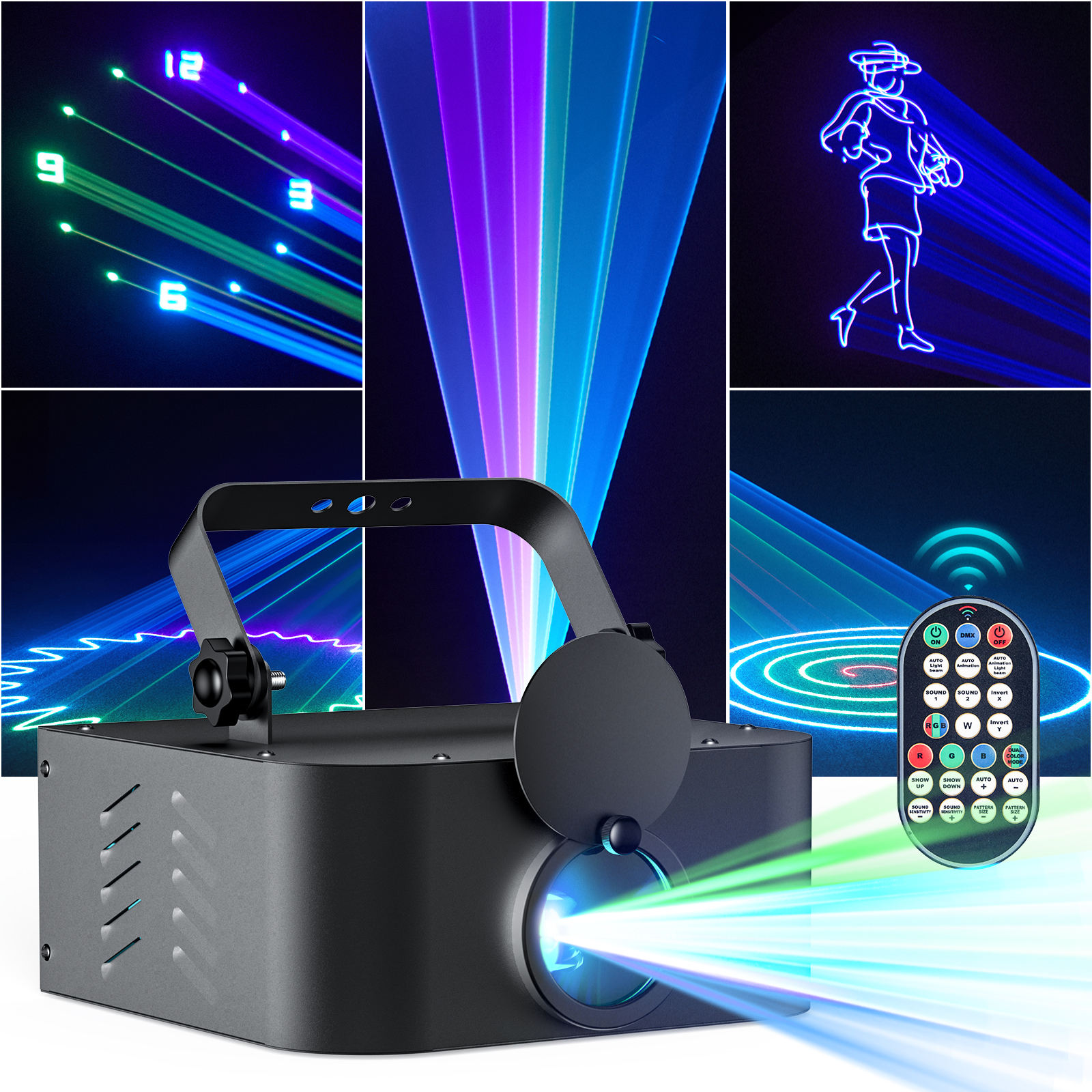 3D animated laser lights - A36