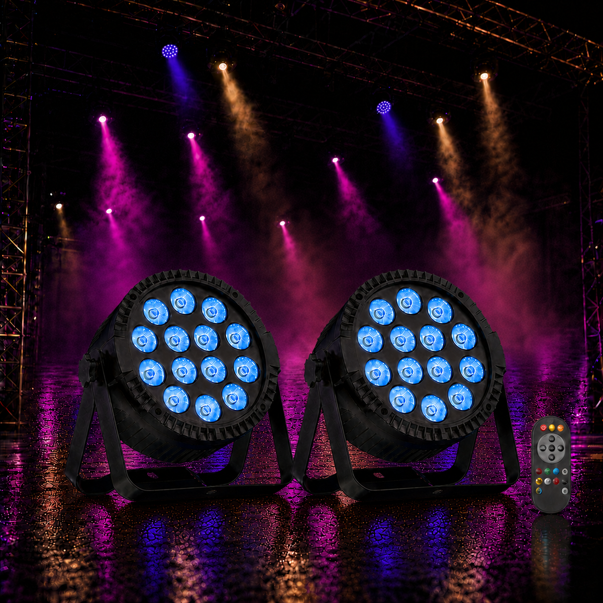KTVLIGHTS 80W RGBW 4-in-1 LED PAR Stage Light-P2