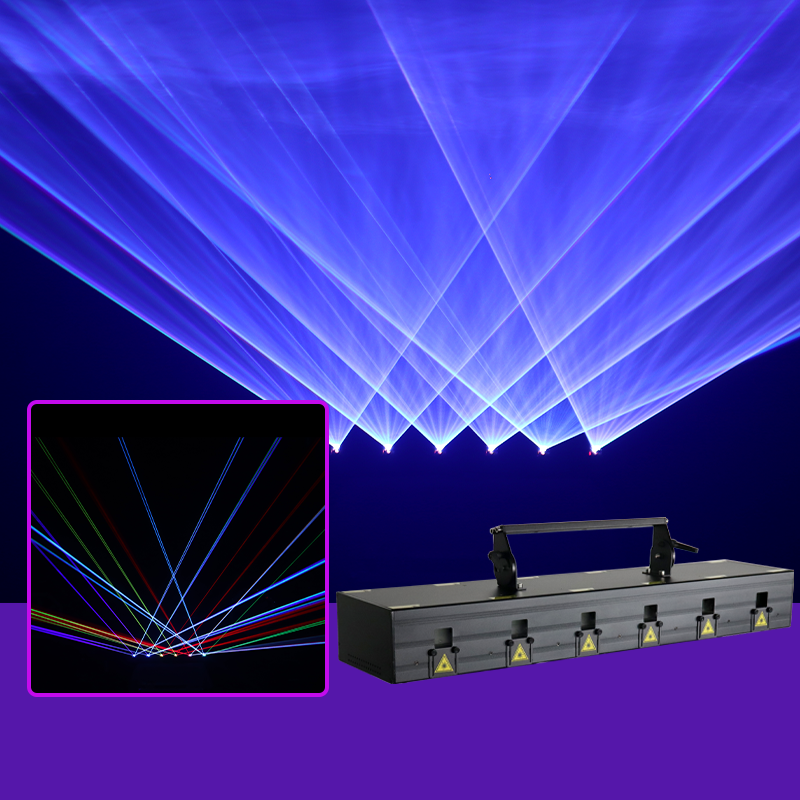 18W Six-Eye Full-Color Scanning Laser Light - B37