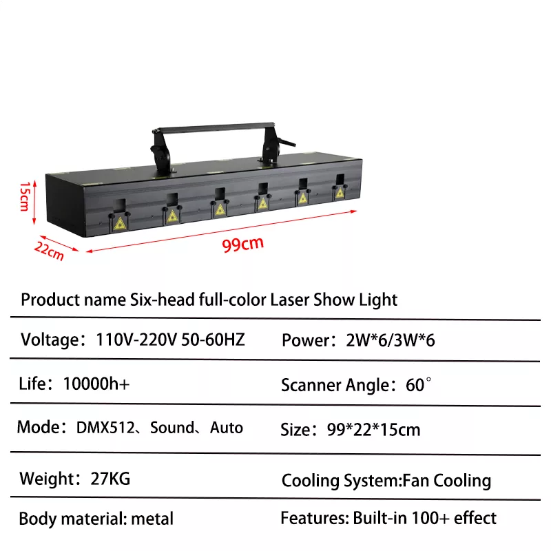 2025 New Six-Eye Full-Color Scanning Laser Light-B37