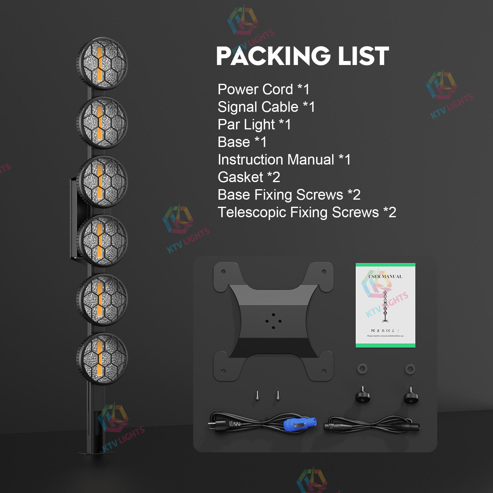 Retro LED RGB Stage Lights COB LED PAR Lights- P64