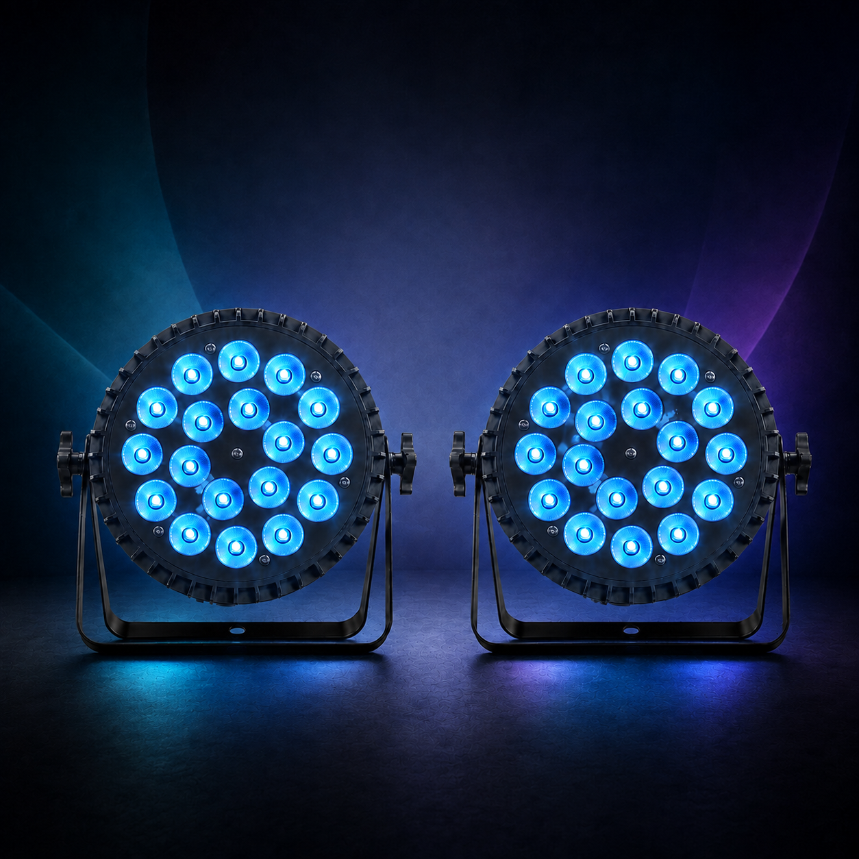KTVLIGHTS 18-LED RGBW UV 6-in-1 PAR Stage Light-P22