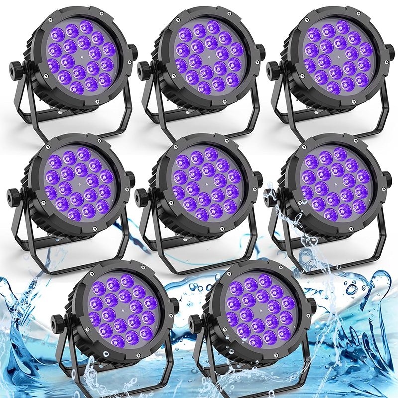 150W IP67 6-in-1 RGBW+UV Waterproof Par Light - P29