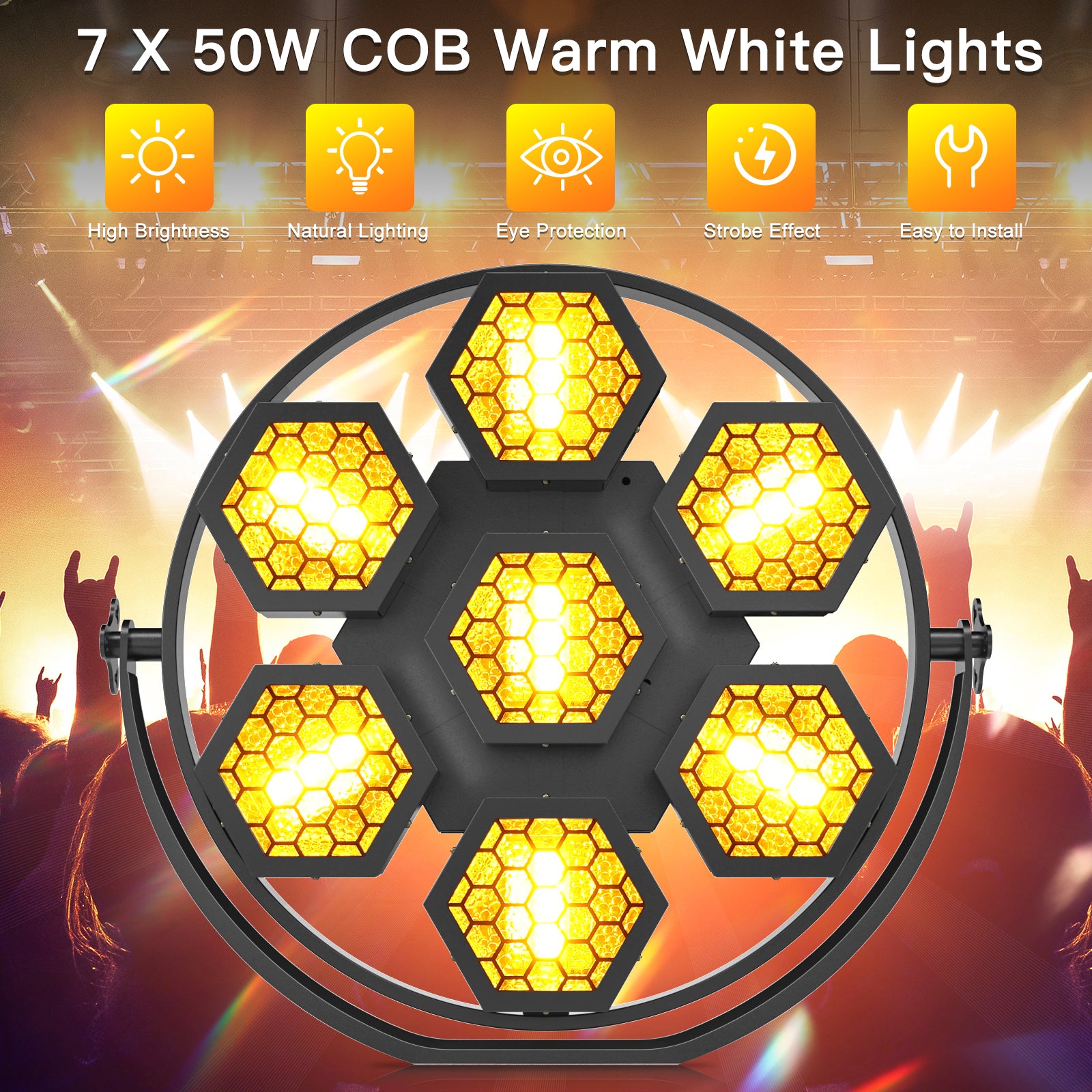 200W RGB COB LED Retro Flash Light -F1