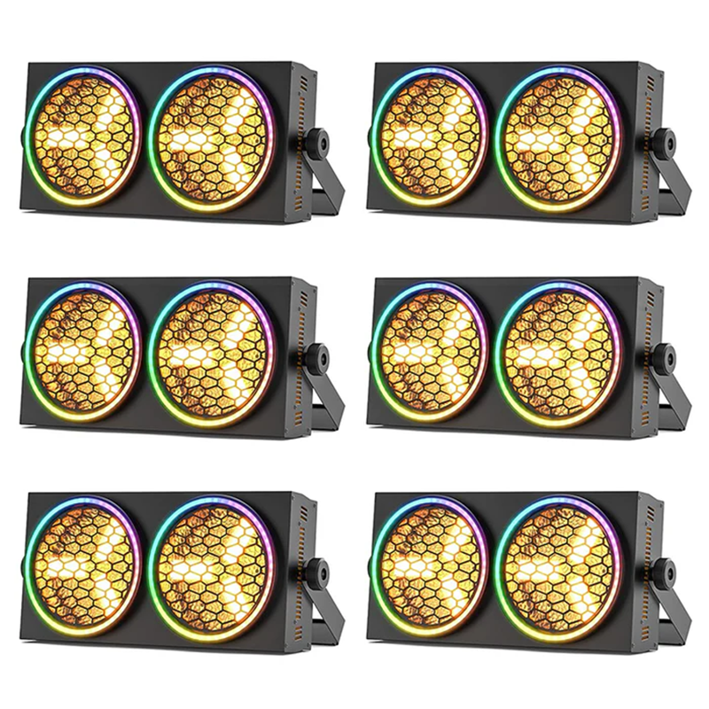 200W dual-eye vintage par light equipped with 6 COB spotlights-P51