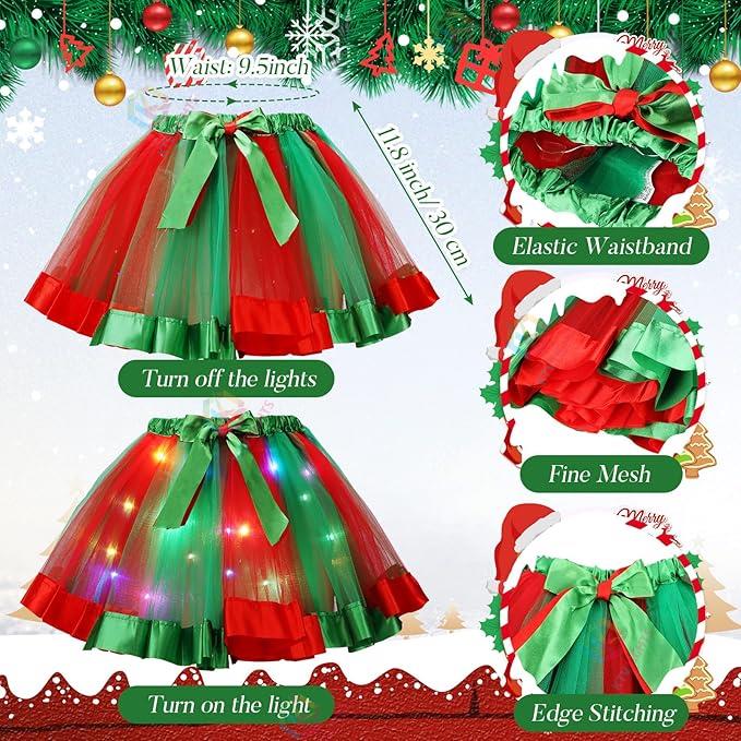 Halloween Pumpkin Led Light up Tutu Ballet Stage Show Kindergarten Skirts-M53