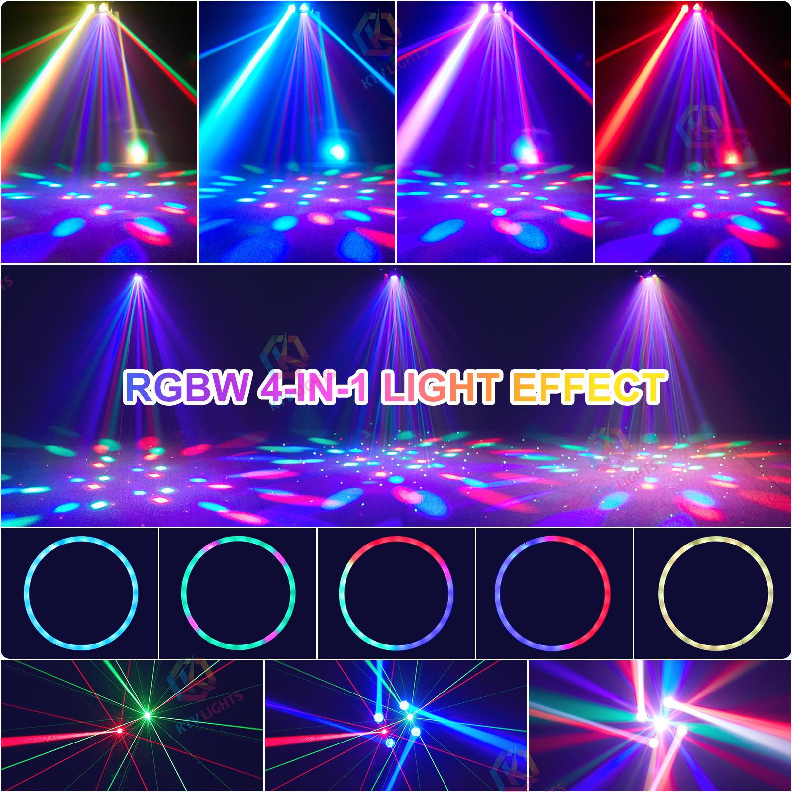 140W 4-in-1 Four-Arm Moving Head Light - E12