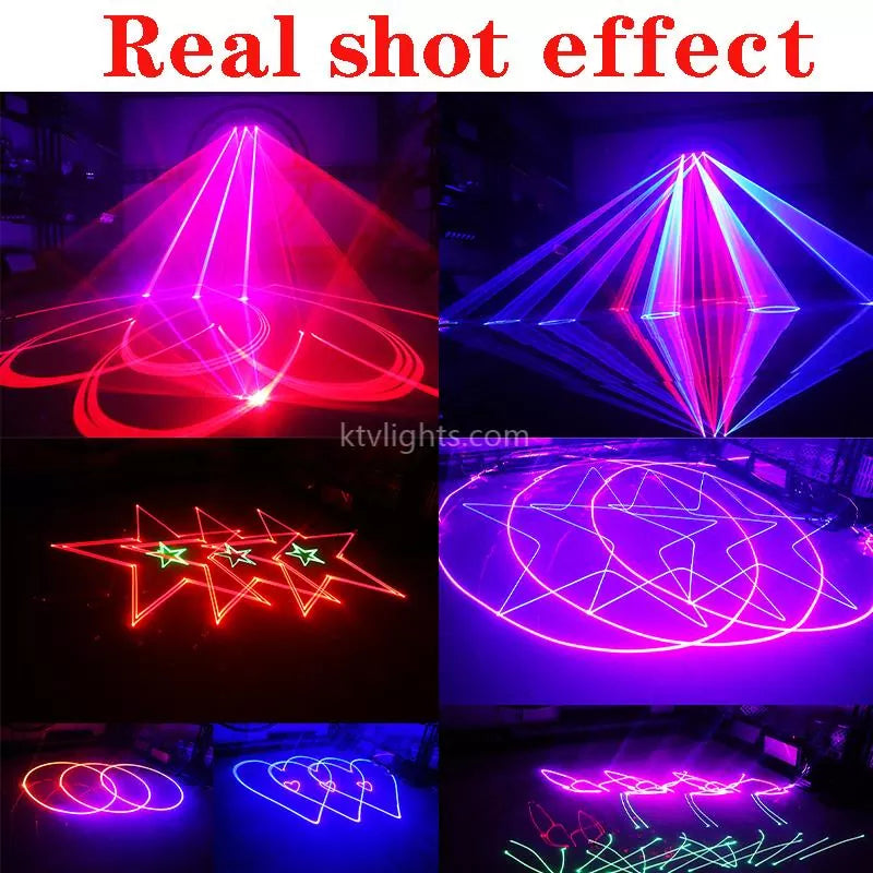 3-head RGB animation laser light-A19