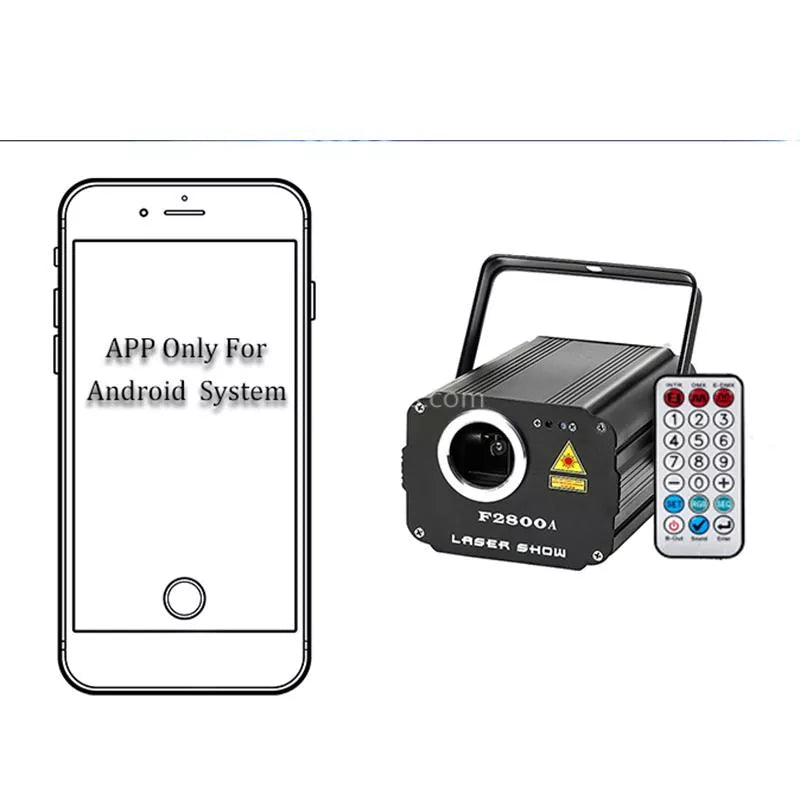 Bluetooth APP animated laser light-F2