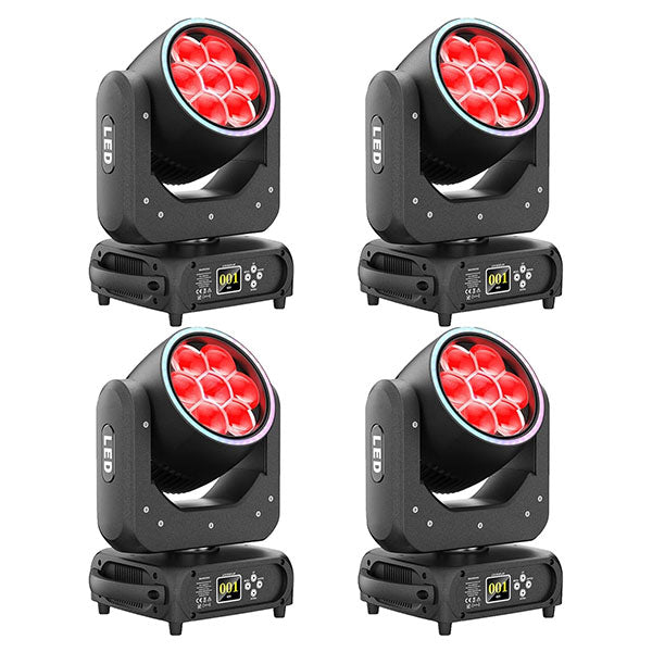 7x40W RGBW LED Zoom Moving Head Light - E63